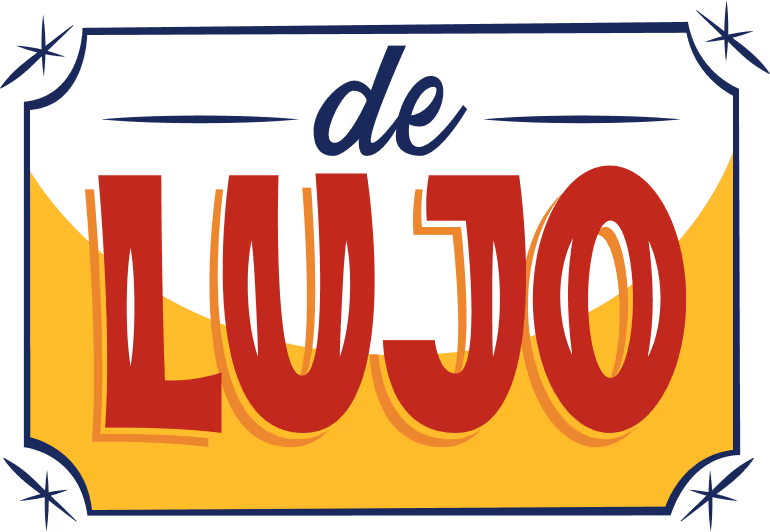 Cartel con el texto De lujo